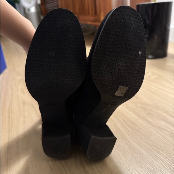 Stuart Weitzman Black Suede Over the Knee Boots - Picture 3 of 9